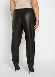 Pantalon enduit à taille élastiquée, bonprix
