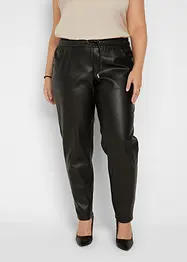 Pantalon enduit à taille élastiquée, bonprix
