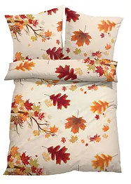 Parure de lit avec feuilles d'automne, bonprix