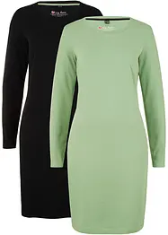 Robes en jersey coton extensible par lot de 2, bonprix