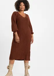 Robe midi en maille, bonprix