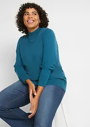 Pull basique à col montant, bonprix