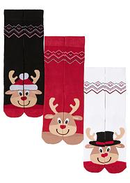 Lot de 3 paires de chaussettes thermo avec carte message pour cadeau, bpc bonprix collection