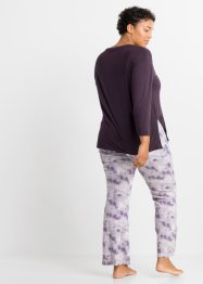 Pyjama avec pantalon évasé en viscose durable, bpc bonprix collection