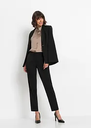 Pantalon avec empiècement en satin, bonprix