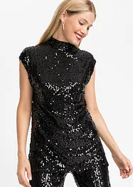 Top à paillettes, bonprix