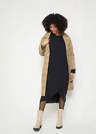 Robe midi en flanelle avec poches, bonprix