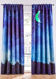 Panneau occultant avec lune lumineuse (Ens. 2 pces.), bpc living bonprix collection