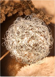 Objet déco LED boule en fil métallique, bpc living bonprix collection