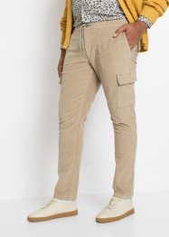 Pantalon cargo en velours côtelé Regular Fit, Straight, bpc selection