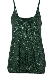 Top en jersey à paillettes, bonprix