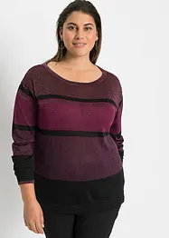 Pull à rayures avec Lurex, bonprix