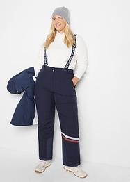 Pantalon de ski thermo avec bretelles amovibles, étanche, Straight, bpc bonprix collection