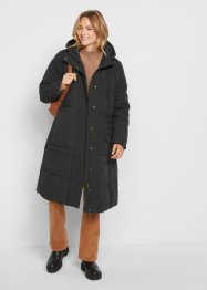 Manteau matelassé ample coupe trapèze avec capuche et poches plaquées, bpc bonprix collection