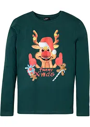 T-shirt manches longues avec motif de Noël, bonprix