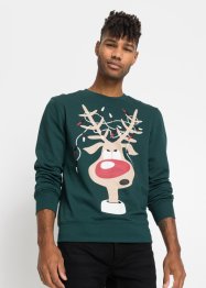 Sweat-shirt de Noël avec polyester recyclé, bpc bonprix collection