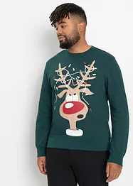 Sweat-shirt de Noël avec polyester recyclé, bonprix