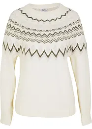 Pull norvégien à col haut, bonprix