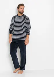 Pyjama en velours doux à manches longues, bonprix