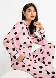 Pyjama avec patte de boutonnage, bonprix