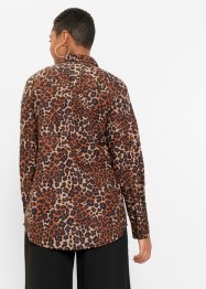 Chemise longue avec imprimé léopard, RAINBOW