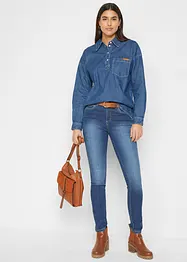 Jean skinny taille mi-haute, extensible, bonprix