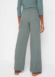 Pantalon twill avec grandes poches latérales et taille confortable, Wide Leg, bpc bonprix collection