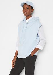 Sweat à capuche sans manches avec polyester recyclé, oversized, bpc bonprix collection