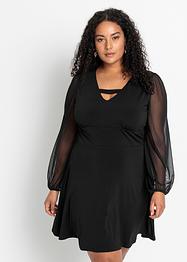 Robe en jersey avec manches en mesh, BODYFLIRT boutique