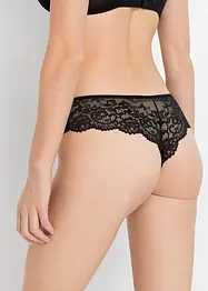 Lot de 2 slips brésiliens en dentelle délicate, bonprix