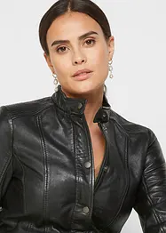 Veste en cuir nappa d'agneau, bonprix