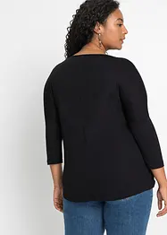 T-shirt avec détail en viscose, bonprix