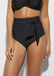Bas de bikini sculptant taille haute, maintien fort, avec lien à nouer, bonprix