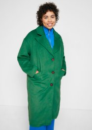 Manteau aspect laine coupe trapèze, bpc bonprix collection