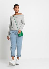 Sweat-shirt avec encolure Carmen en coton, RAINBOW