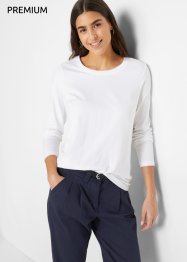 T-shirt manches longues avec col rond sans couture Essential, bpc bonprix collection