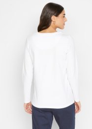 T-shirt manches longues avec col rond sans couture Essential, bpc bonprix collection