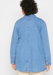 Blazer en jean oversize avec smocks latéraux, bpc bonprix collection