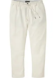 Pantalon chino en lin majoritaire avec taille extensible Regular Fit, Straight, bonprix