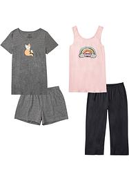 Pyjama corsaire et pyjashort (Ens. 4 pces.), bpc bonprix collection