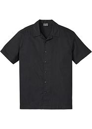 Chemise manches courtes avec lin majoritaire, Loose Fit, RAINBOW