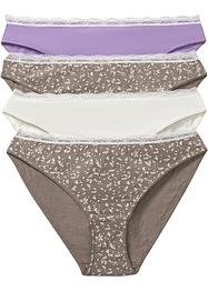 Lot de 4 slips avec coton, bpc bonprix collection