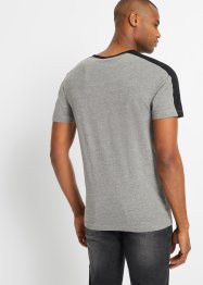 T-shirt col Henley Slim Fit, manches courtes, John Baner JEANSWEAR