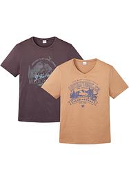 Lot de 2 T-shirts en coton doux pour la peau , John Baner JEANSWEAR