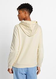 Sweat-shirt à capuche imprimé en coton, RAINBOW