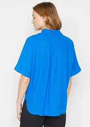 Chemisier mi-manches oversize avec lin, bonprix