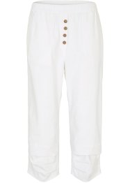 Pantalon 7/8 avec lin majoritaire et taille confortable, bpc bonprix collection
