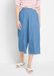 Jean ample taille extensible avec base effilochée, bpc bonprix collection