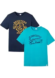 Lot de 2 T-shirts, bonprix