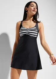 Tankini long (ens. 2 pces) avec bas de maillot taille haute, bonprix